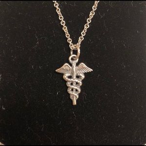 18” Medical Symbol Necklace (Caduceus)